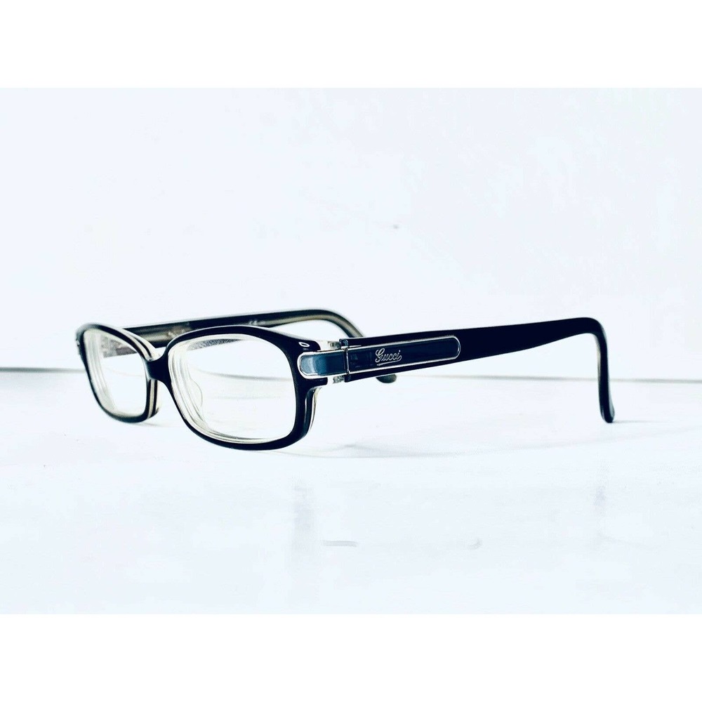 Gucci Black Lucite Rectangular Glasses - image 1